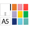 Cuaderno espiral liderpapel a5 witty tapa dura 80h 90gr liso sin margen colores surtidos