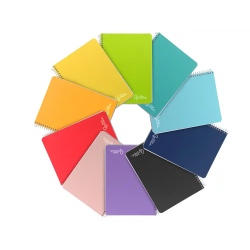 Cuaderno espiral liderpapel a5 witty tapa dura 80h 90gr liso sin margen colores surtidos