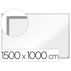 Pizarra blanca nobo essence acero vitrificado magnetica 1500x1000 mm