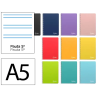 Cuaderno espiral liderpapel a5 witty tapa dura 80h 90gr rayado montessori 5 mm colores surtidos