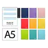 Cuaderno espiral liderpapel a5 witty tapa dura 80h 90gr rayado montessori 5 mm colores surtidos