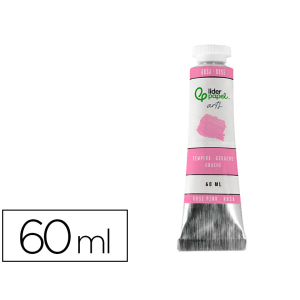 Pintura gouache/tempera liderpapel tubo de aluminio de 60 ml color rosa