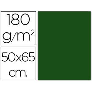Cartulina guarro verde abeto 50x65 cm 180 gr