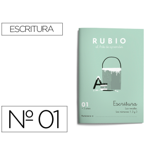 Cuaderno rubio caligrafia...
