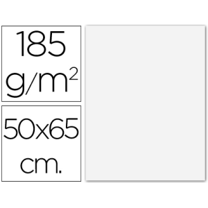 Cartulina guarro blanca 50x65 cm 185 gr