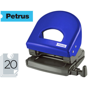 Taladrador petrus 62 color azul capacidad 20 hojas