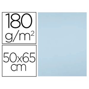 Cartulina liderpapel 50x65 cm 180g/m2 azul