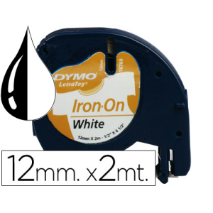 Cinta dymo letratag 12 mm para ropa
