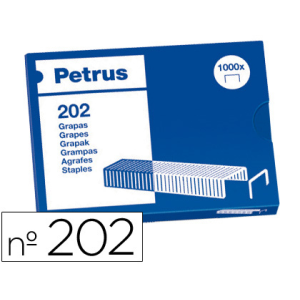 Grapas petrus bambina nº 202 caja de 1000 unidades