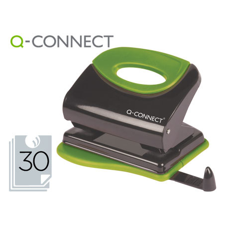 Taladrador q-connect kf00996 metalico con empuñadura de caucho capacidad 30 hojas