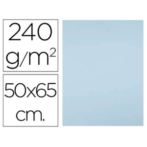 Cartulina liderpapel 50x65 cm 240g/m2 azul