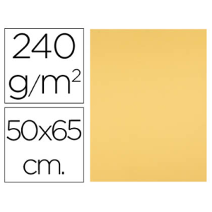 Cartulina liderpapel 50x65 cm oro 240 gr unidad