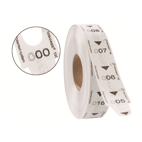 Tickets turnomatic 31x67mm color blanco rollo 4000 tickets