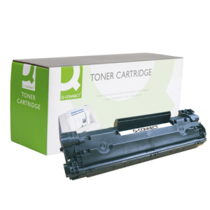Toner q-connect compatible hp cb435a para laserjet p1005/p1006 -1.500pag- negro