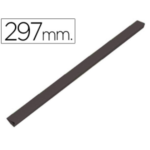 Lomera durable plastico 3 mm din a4 capacidad 30 hojas color negro