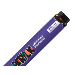 Rotulador liderpapel acrylic base agua todo tipo de superficie punta redonda 3 mm purpura