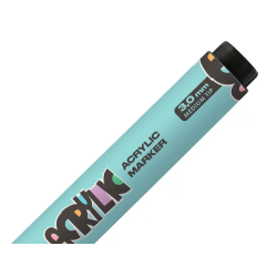 Rotulador liderpapel acrylic base agua todo tipo de superficie punta redonda 3 mm verde menta