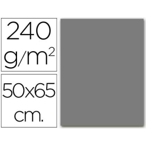 Cartulina liderpapel 50x65 cm gris 240 gr unidad