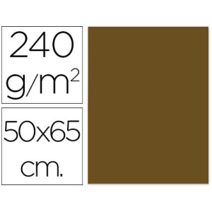 Cartulina liderpapel 50x65 cm 240 g/m2 marron claro escolar