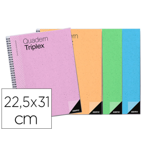 Cuaderno triplex catalan additio evaluacion continua plan semanal tutorias 6 fundastransparentes 225x310 mm