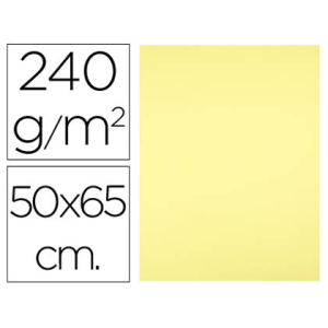 Cartulina liderpapel 50x65 cm 240 g/m2 amarillo medio