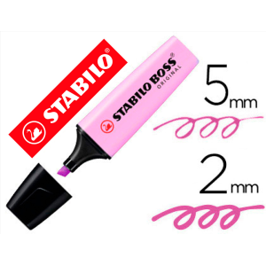 Rotulador stabilo boss pastel fluorescente 70 brisa violeta