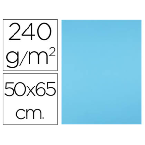 Cartulina liderpapel 50x65 cm 240g/m2 celeste paquete de 25 hojas