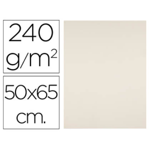 Cartulina liderpapel 50x65 cm 240g/m2 crema paquete de 25 hojas