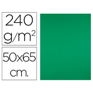 Cartulina liderpapel 50x65 cm 240g/m2 verde navidad paquete de 25 hojas