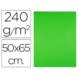 Cartulina liderpapel 50x65 cm 240g/m2 verde hierba paquete de 25 hojas