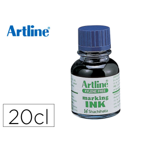 Tinta rotulador artline esk-20 azul bote 20 cc sin xileno
