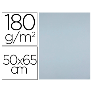 Cartulina liderpapel 50x65 cm 180 gr gris unidad