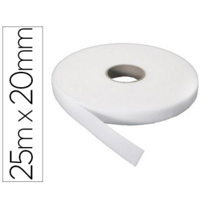 Velcro adhesivo sumo didactic rugosa rollo 25 m x 20 mm