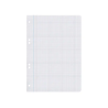 Recambio liderpapel a5 100 hojas 75gr cuadro 4mm con margen 6 taladros