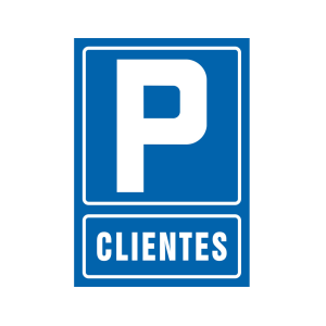 Pictograma syssa señal de parking clientes en pvc 210x297 mm