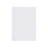 Recambio liderpapel a5 100 hojas 75gr cuadro 6mm con margen 6 taladros