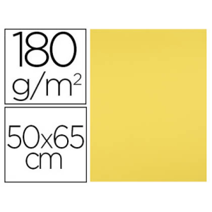 Cartulina liderpapel 50x65 cm 180g/m2 amarillo limon paquete de 25 hojas