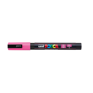 Rotulador uni posca pc-3m rosa