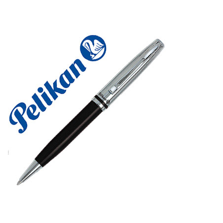Roller pelikan metal jazz color cuerpo negro / plata escritura negra punto m
