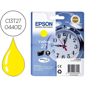 Ink-jet epson 27 wf-3620 / 711 0 / 7610 / 7620 amarillo 2.200 pag