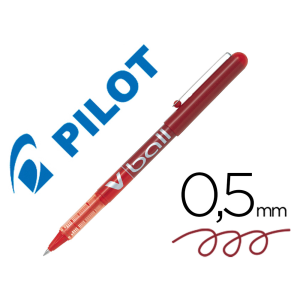 Rotulador pilot roller v-ball rojo 0.5 mm