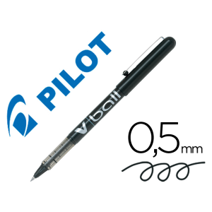 Rotulador pilot roller v-ball negro 0.5 mm