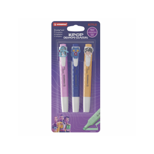Rotulador stabilo fluorescente fino swing cool k-pop saja boys blister de 3 unidades colores surtidos