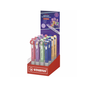 Rotulador stabilo fluorescente fino swing cool k-pop expositor de 16 unidades colores surtidos
