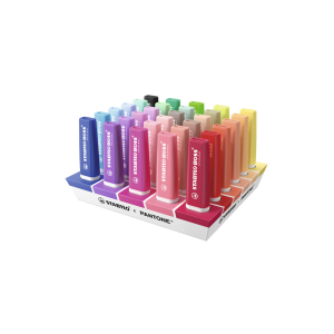 Rotulador stabilo boss fluorescente original pantone expositor sobremesa de 30 unidades colores surtidos