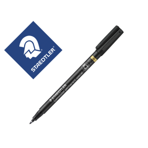 Rotulador staedtler lumocolor retroproyeccion punta de fibra permanente special 319-9 negro punta fina