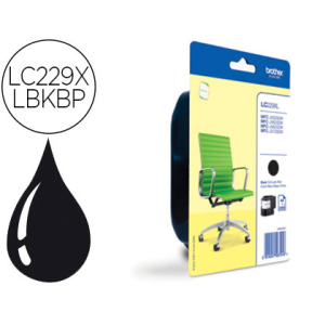 Ink-jet brother lc229xlbk mfc-j5320dw / 5620dw / 5625dw / 5720 dw negro 2400 pag