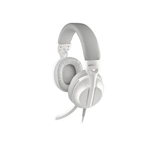 Auriculares ngs vox805 con cable estereo usb-c con control de volumen y adaptador usb color blanco