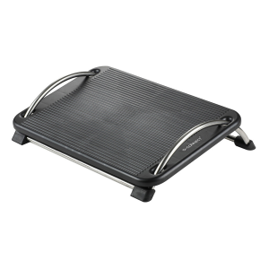 Reposapies plastico q-connect antideslizante con barras de acero 434x330x105 mm