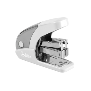 Grapadora liderpapel micro con regalo de caja de 1000 grapas 24/6 26/6 capacidad 20 hojas blanco